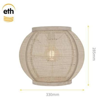 ETH Japandi plafondlampFabric zandkleurig Ø 30cm - 05-PL2140-59