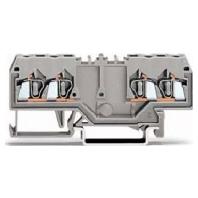 WAGO 280-826 Doorgangsklem 5 mm Spanveer Toewijzing: L Grijs 100 stuk(s)