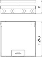 OBO Bettermann UDHOME9 2V Vloermodule - thumbnail