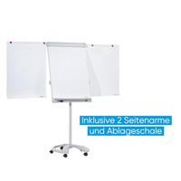 Franken Flipchart Mobil Deluxe (b x h) 67 cm x 95 cm Lichtgrijs Incl. opbergbakje, Afwisbaar, In hoogte verstelbaar, Beschrijfbaar, Magneetband, Incl. - thumbnail