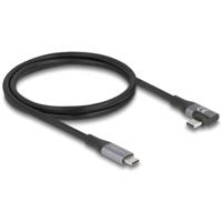 Delock USB-C-kabel USB-C stekker, USB-C stekker 1.00 m Zwart 81131 - thumbnail