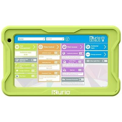 KURIO Tab Lite - Kids Tablet - Veilig online - met ouderlijk slot - Spat- en schokbestendige beschermhoes - 32 GB - 7'' Display - Groen