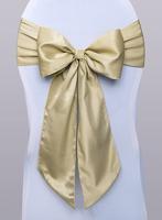 Stoel Decoratie Strik Goud (275cm) - thumbnail