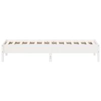 Bedframe massief grenenhout wit 100x200 cm - thumbnail