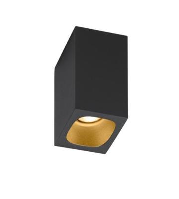 Wever Ducre Pirro Surface 1.0 Spot - Zwart - Goud