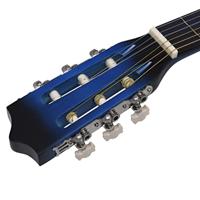 VidaXL Gitaar cutaway met equalizer 6 snaren western klassiek blauw - thumbnail