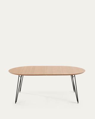 Kave Home Uitschuifbare Ronde Eettafel 'Novac' Ø120 x 120 - 200cm