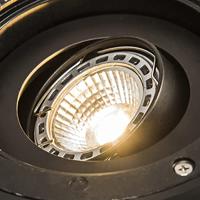 QAZQA Set van 3 buiten grondspots staal verstelbaar IP65 - Delux - thumbnail