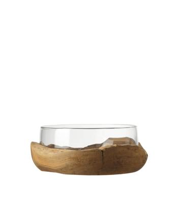 Leonardo Terra Schaal met houten voet