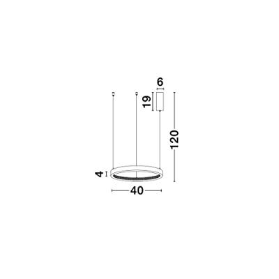 Lyora HanglampPreston zwart Ø 40cm - 9865140