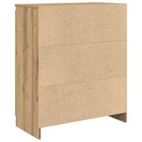 Dressoir lade 71x35x84 cm spaanplaat artisanaal eikenkleurig - thumbnail