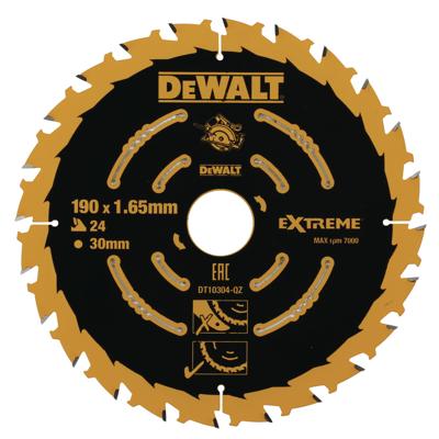 DeWALT Cirkelzaagblad voor Multimaterial | Extreme | Ø 190mm Asgat 30mm 24T - DT10304-QZ DeWALT Cirkelzaagblad voor Multimaterial | Extreme | Ø 190mm Asgat 30mm 24T - DT10304-QZ