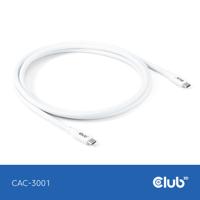 club3D USB-C-kabel USB-C stekker 2.00 m Wit CAC-3001 - thumbnail