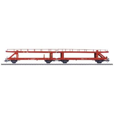 Märklin 47180 H0 dubbele autotransportwagen Laaeks 553.1 van de DB AG Märklin 47180 H0 dubbele autotransportwagen Laaeks 553.1 van de DB AG