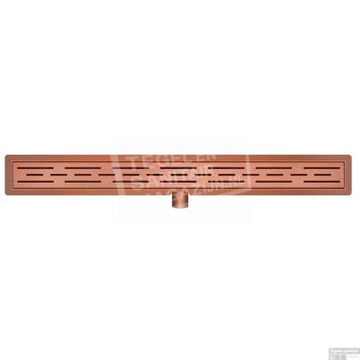 Wiesbaden douchegoot met flens en rooster 80 x 7 cm geborsteld brons koper Wiesbaden douchegoot met flens en rooster 80 x 7 cm geborsteld brons koper