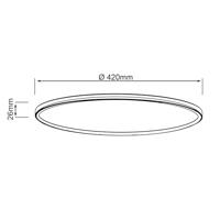 Brilliant PlafondlampMilton Ø 42cm wit - G99875A05 - thumbnail