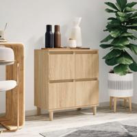 Dressoir 60x35x70 cm bewerkt hout sonoma eikenkleurig - thumbnail