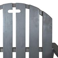 Tuinstoelen 2 st massief acaciahout grijs - thumbnail