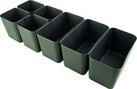 Sunware Q-line mixed box 3,5 liter met metaal baskets 4 x 0,25 liter + 3 x 0,55 liter transp/metaal - thumbnail