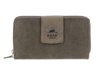 Bear Design Dark Nature Dames Portemonnee Large brown Dames portemonnee - thumbnail
