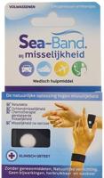 Sea Band Volwassene Anti-misselijkheid Armband Zwart 2 Stuks - thumbnail