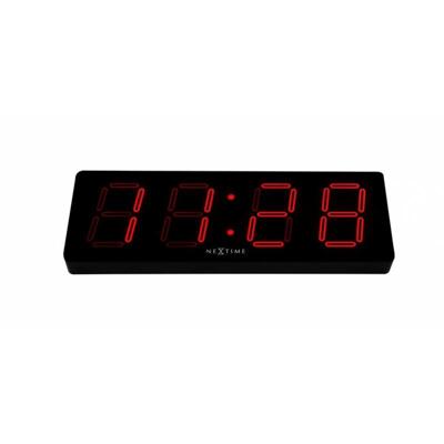 NeXtime NE-3059 Wandklok 51.5 X 18 X 4.5 Cm, Plastic, 'Big D' NeXtime NE-3059 Wandklok 51.5 X 18 X 4.5 Cm, Plastic, 'Big D'