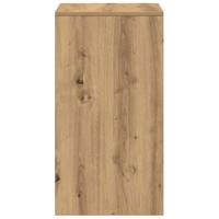Kaptafel artisanaal eikenkleurig 60 x 40 x 75 cm Bewerkt hout - thumbnail