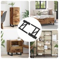 Bed liftmechanisme 12 pcs Zwart 34 x 9.5 x 4 mm IJzer - thumbnail