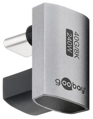 Goobay USB-C adapter | male/female | U vorm | 180 graden adapter - 9550436