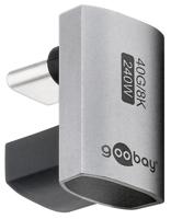 Goobay USB-C adapter | male/female | U vorm | 180 graden adapter - 9550436 - thumbnail