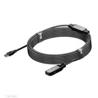 club3D CAC-1405 USB-kabel USB 3.2 Gen1 RJ45 10.00 m Zwart - thumbnail