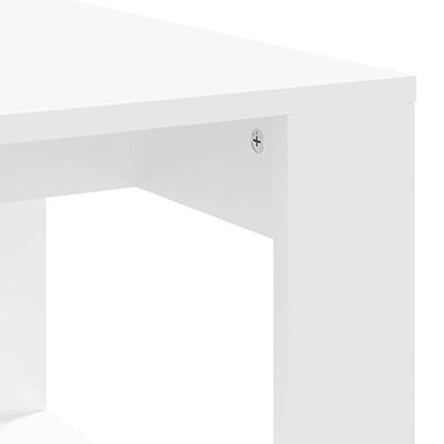 Salontafel 102x50x35 cm bewerkt hout wit