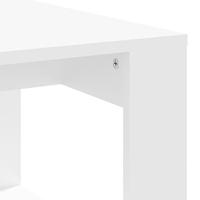 Salontafel 102x50x35 cm bewerkt hout wit - thumbnail