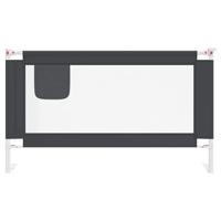 VidaXL Bedhekje peuter 140x25 cm stof donkergrijs - thumbnail