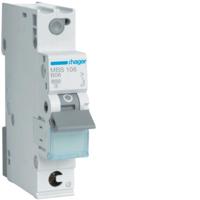 Hager MBS106 Zekeringautomaat 1-polig 6 A 400 V - thumbnail