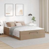 Bedframe met matras Cappuccino 140 x 200 cm Kunstleer - thumbnail
