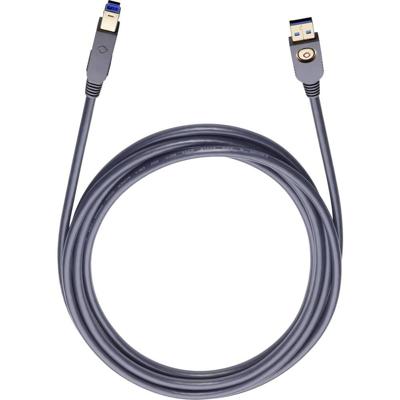 Oehlbach USB-kabel USB 3.2 Gen1 (USB 3.0 / USB 3.1 Gen1) USB-A stekker, USB-B stekker 5.00 m Zwart Vergulde steekcontacten 9222 Oehlbach USB-kabel USB 3.2 Gen1 (USB 3.0 / USB 3.1 Gen1) USB-A stekker, USB-B stekker 5.00 m Zwart Vergulde steekcontacten 9222