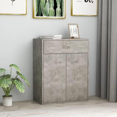 VidaXL Dressoir 60x30x75 cm bewerkt hout betongrijs
