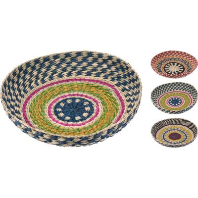 Wanddecoratie zeegras 31x6cm multikleur