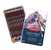 Derwent - Coloursoft Pencils, 12 Tin - thumbnail