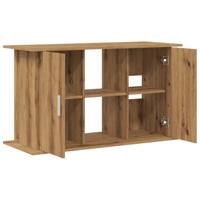 VidaXL Aquariumstandaard artisan eikenhout 101x41x58 cm bewerkt hout - thumbnail