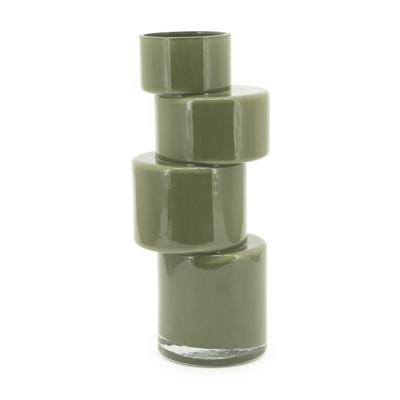 By-Boo Vaas 'Pila' Glas, kleur Mosgroen
