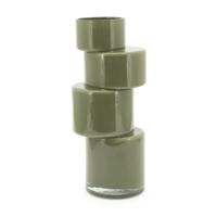 By-Boo Vaas 'Pila' Glas, kleur Mosgroen - thumbnail