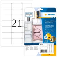 Etiket herma 8017 63.5x38.1mm transparant 525st - thumbnail