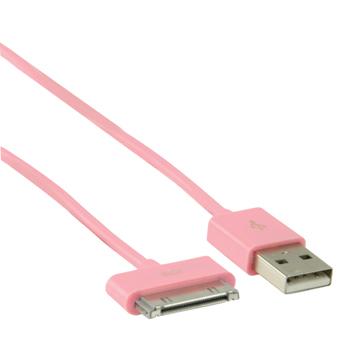 Data/oplaadkabel voor onder andere iPhone/iPad 1.00m (diverse kleuren)