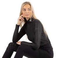 Anky Mockneck Shirt Glitter zwart maat:xs - thumbnail