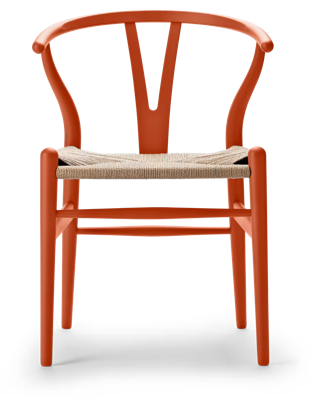 Carl Hansen & Søn CH24 Wishbone Stoel - Colours Orange Red
