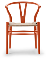 Carl Hansen & Søn CH24 Wishbone Stoel - Colours Orange Red - thumbnail