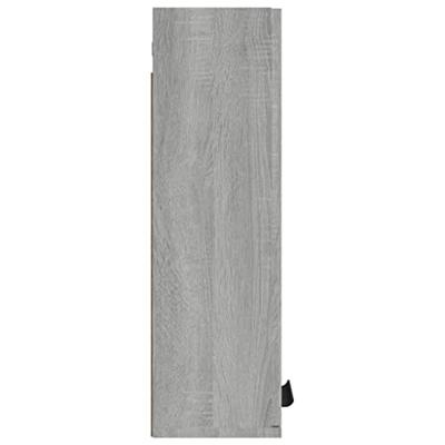 Badkamerkast wandgemonteerd 32x20x67 cm grijs sonoma eikenkleur