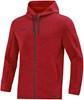 JAKO 6829D Jas Met Kap Premium Basics Dames - Rood Gemeleerd - 38